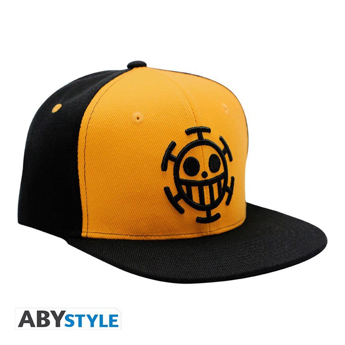 casquette-snapback-noir-jaune-trafalgar-one-piece Casquette snapback Trafalgar Law - One Piece - ABYstyle Collection – Image 1