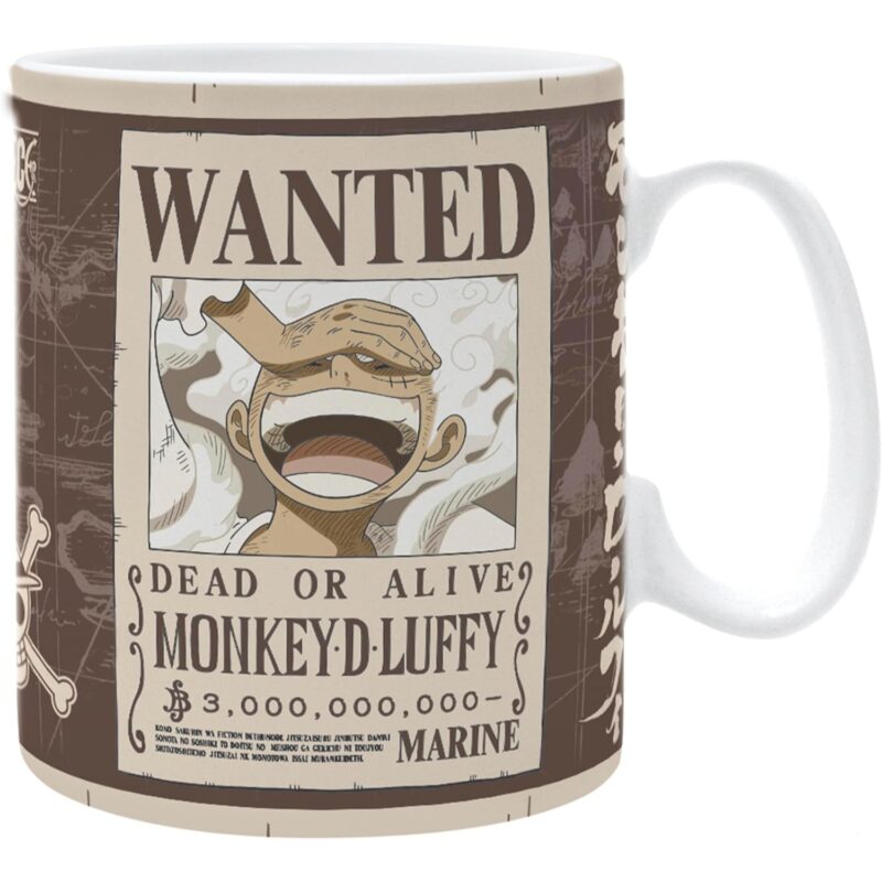 Mug 460 ml Wanted Luffy – One Piece – ABYstyle - Manga Story