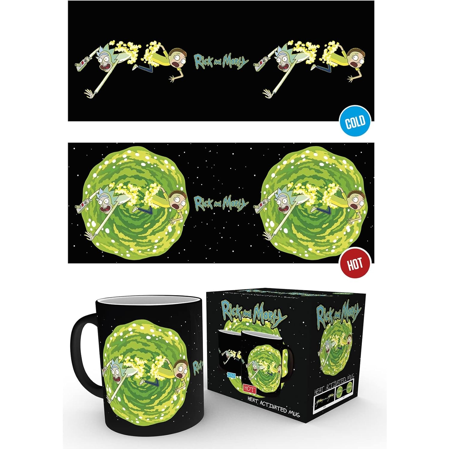 mug_heat_change_320ml_portal-rick_and_morty-abystyle-01 Mug Heat Change 320ml Portal - Rick and Morty - ABYstyle – Image 1
