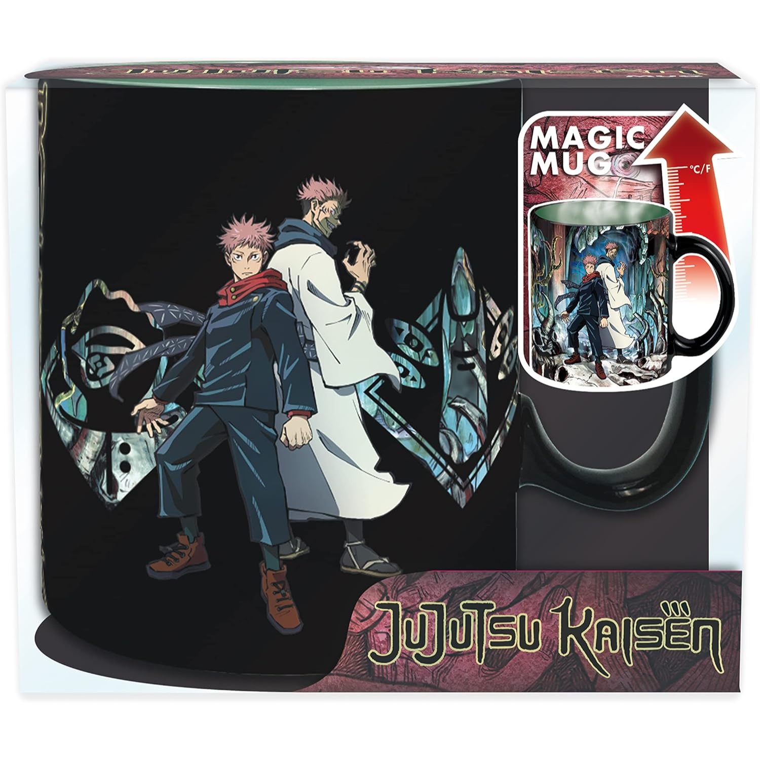 mug_heat_change_460ml_itadorietsukuna-jujutsu_kaisen-abystyle-01 Mug Heat Change 460ml Itadori & Sukuna - Jujutsu Kaisen - ABYstyle – Image 1
