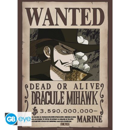 Set 2 Posters Chibi Wanted Mihawk & Crocodile – One Piece – ABYstyle - Manga Story