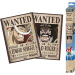 Set 2 Posters Chibi 52x38 Wanted Roger & Whitebeard - One Piece - ABYstyle