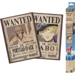 Set 2 Posters Chibi 52x38 Wanted Sabo & Ace - One Piece - ABYstyle