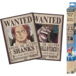 Set 2 Posters Chibi 52x38 Wanted Shanks & Blackbeard - One Piece - ABYstyle
