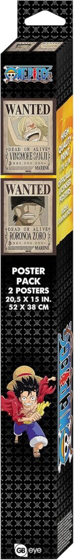 Set 2 Posters Chibi 52x38 Wanted Zoro & Sanji - One Piece - ABYstyle – Image 4