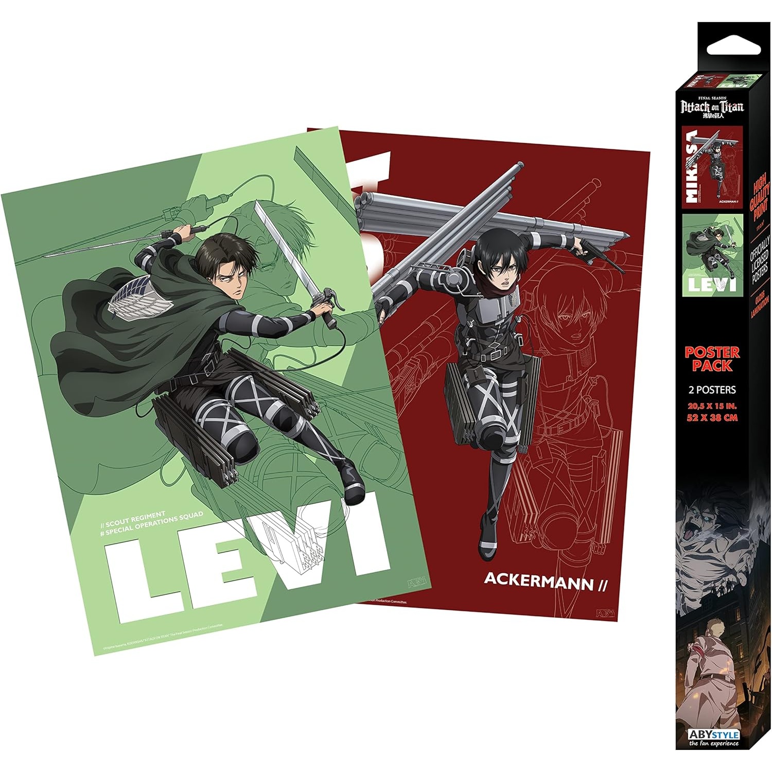 set_2_posters_chibi_l_attaque_des_titans_52x38-abystyle-01 Set 2 Posters Chibi L'Attaque des Titans 52x38 - ABYstyle – Image 1