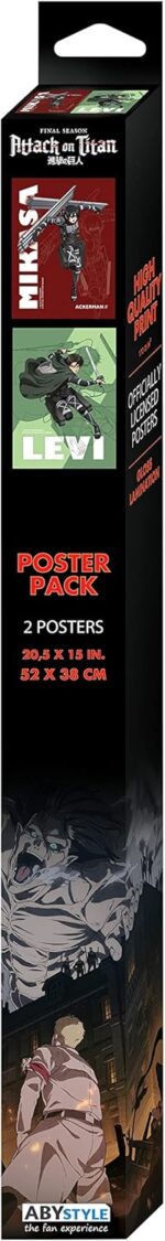 Set 2 Posters Chibi L'Attaque des Titans 52x38 - ABYstyle – Image 4