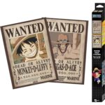 Set 2 Posters Chibi Wanted Luffy & Ace - One Piece - ABYstyle
