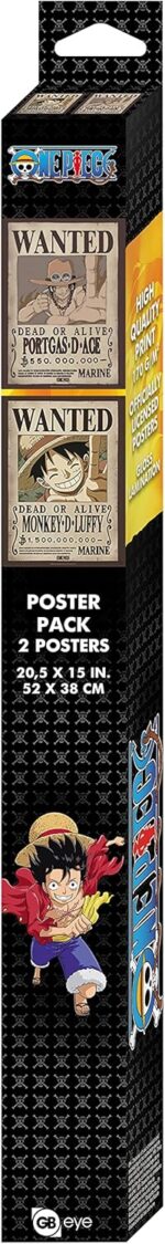 Set 2 Posters Chibi Wanted Luffy & Ace - One Piece - ABYstyle – Image 5