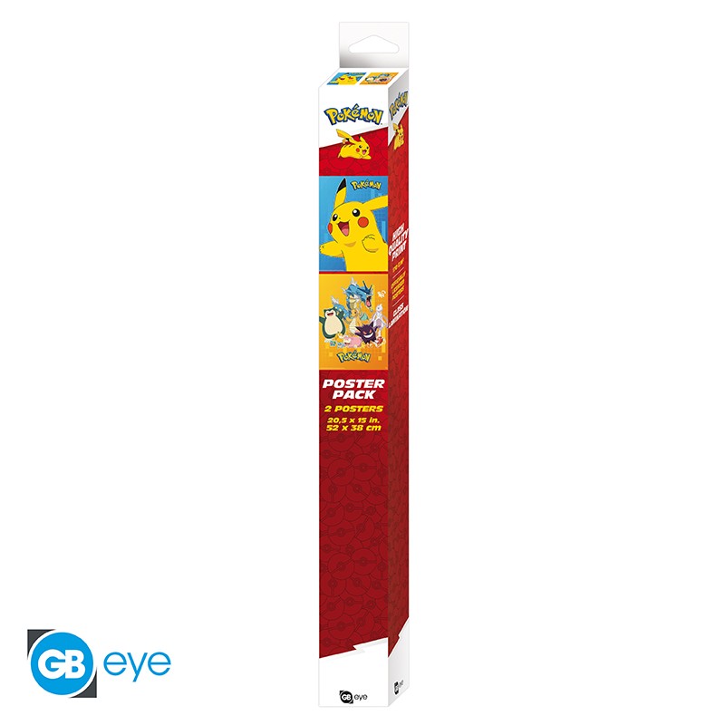 Set 2 Posters Pokemon Chibi 52x38 - ABYstyle - Personnages colorés – Image 4