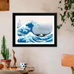 Tirage encadré Grande Vague 30x40 - Hokusai - ABYstyle – Image 2