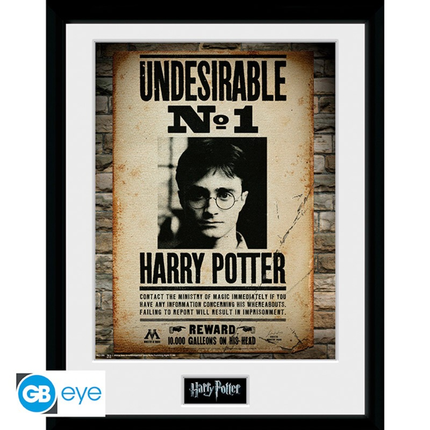 tirage_encadre_indesirable_n1_harry_potter_30x40-abystyle-harry_potter Tirage encadré Indésirable n°1 Harry Potter 30x40 - ABYstyle – Image 1