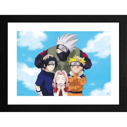 Tirage encadré Photo équipe 7 30×40 – Naruto – ABYstyle - Manga Story