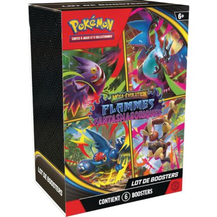 Bundle de 6 Boosters Pokemon ME02 : Flammes Fantasmagoriques - Manga Story