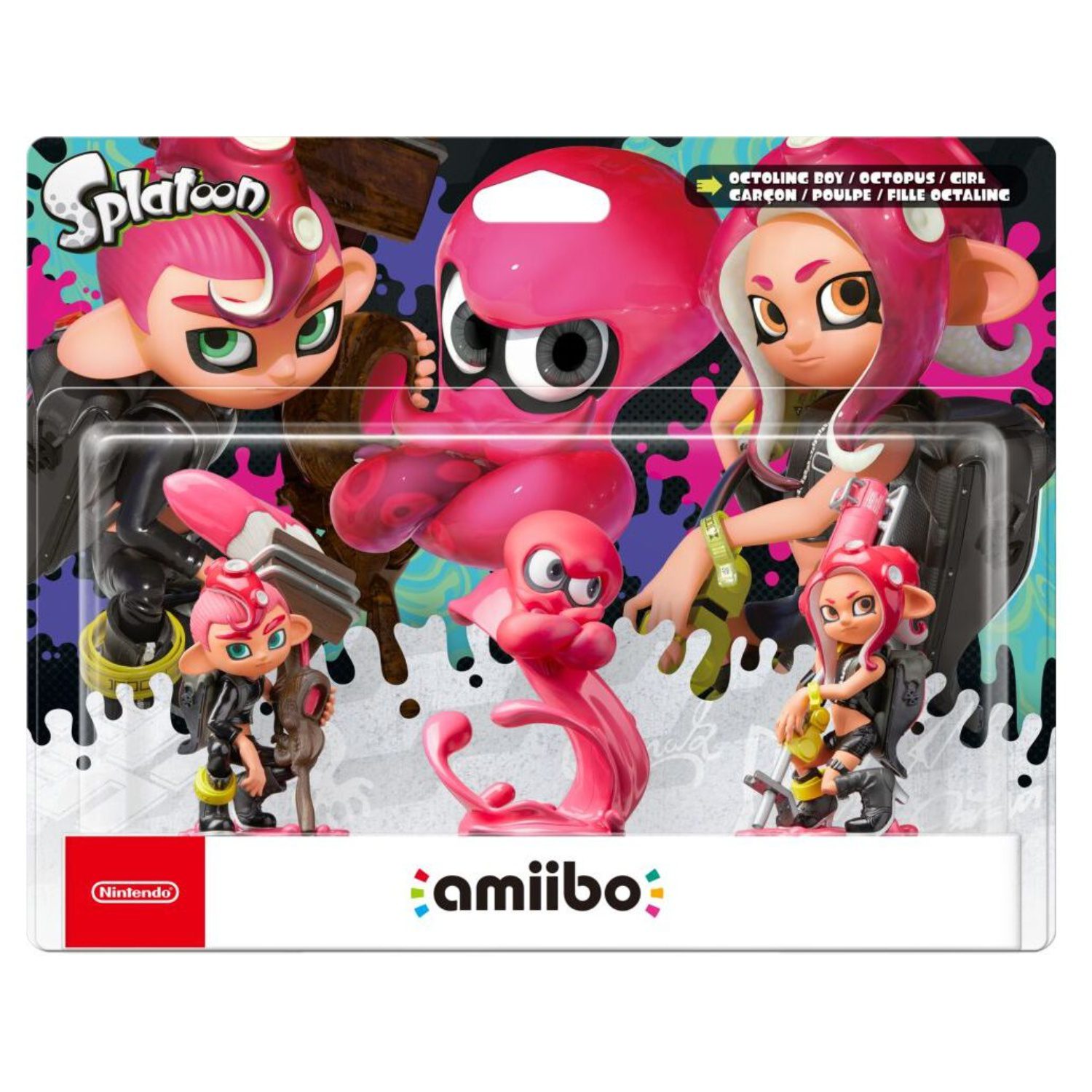 amiibo_fille_doctaling_garon_doctaling_poulpe_doctaling_splatoon_nintendo-01 Amiibo fille d'octaling + garçon d'octaling + poulpe d'octaling - Splatoon - Nintendo – Image 1